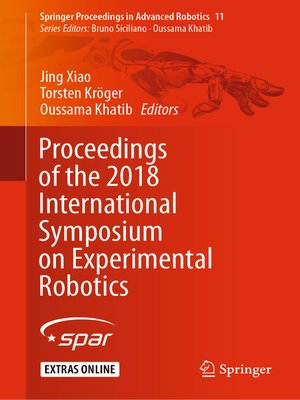 cover image of Proceedings of the 2018 International Symposium on Experimental Robotics